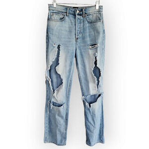 BDG Urban Outfitters High Waisted Ripped Mom Jeans 25